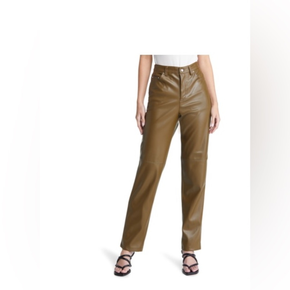 Bella High Waist Faux leather pants NWOT